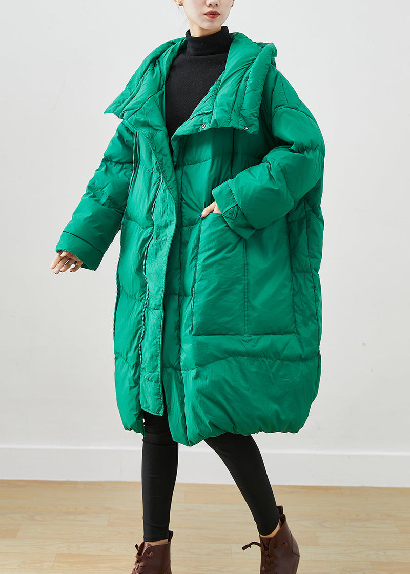 Green Oversized Thick Duck Down Canada Goose Jacket Winter