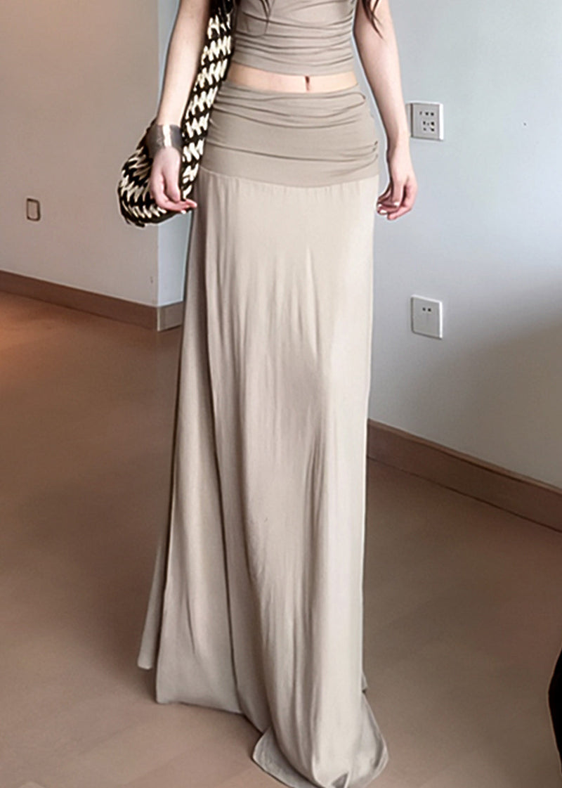 Summer New Draping Pleated Slim Skirt