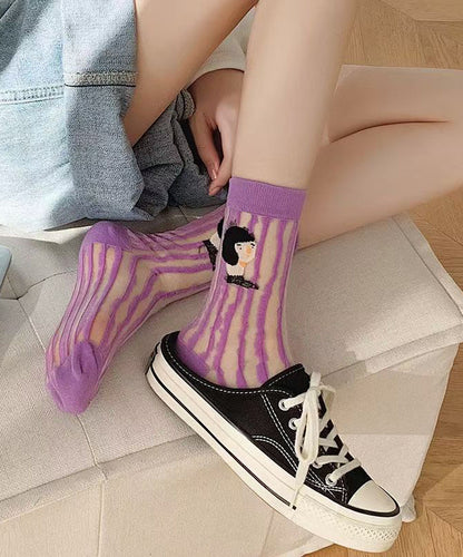 Cartoon Summer Thin Breathable Two Sided Socks