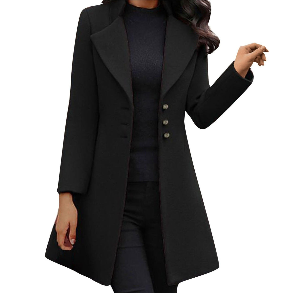 JO | Stylish long-sleeved coat for women