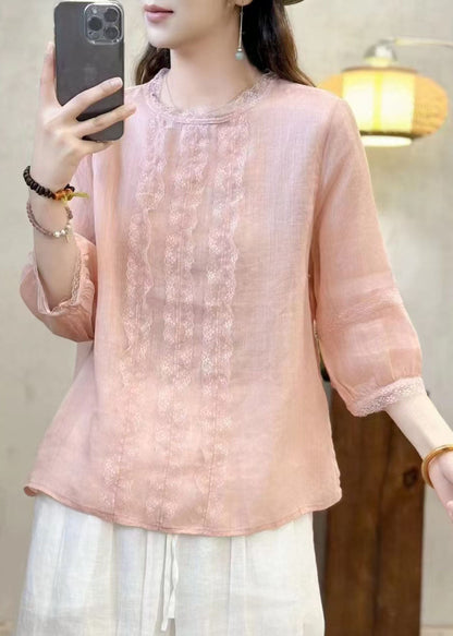 Black Oversized Patchwork Eyelash Linen Shirt Tops Bracelet Sleeve
