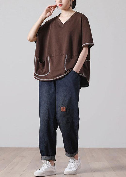 Chocolate Pockets Cotton Short Sleeve Tee