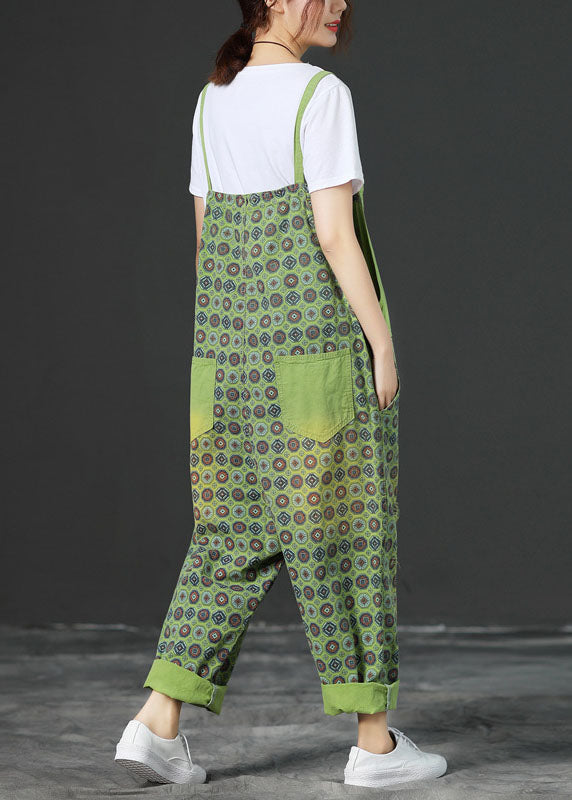 Green Wide Leg Jumpsuit Spring