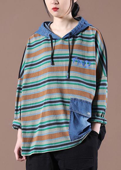 Black on the Back Unique Hooded Fine Autumn Tops