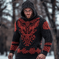 Vintage Viking Totem Eagle Design Sweater artswardrobe