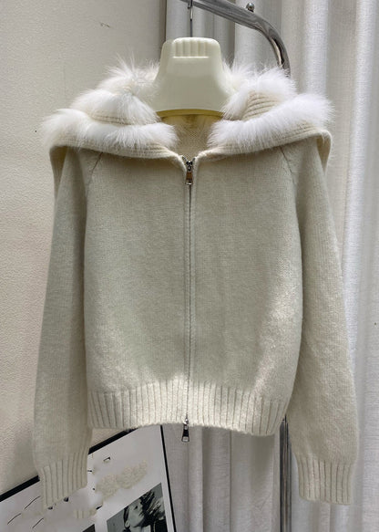 Light Blue Sailor Collar Patchwork Cotton Knit Cardigans Winter