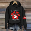 Comstylish Women's My Cat Holds The Key To My Heart - Cute Valentine's Day Cat Print Hoodie Long Sleeve Sweatshirt