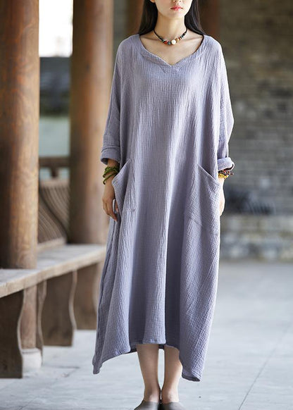 Green V Neck Dress Patchwork Batwing Sleeve Spring Dresses