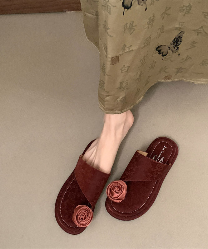 New Chinese Style Purple Toe Set Slippers
