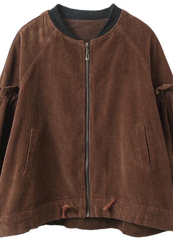 Handmade Ruffles Spring Clothes for Chocolate Coat