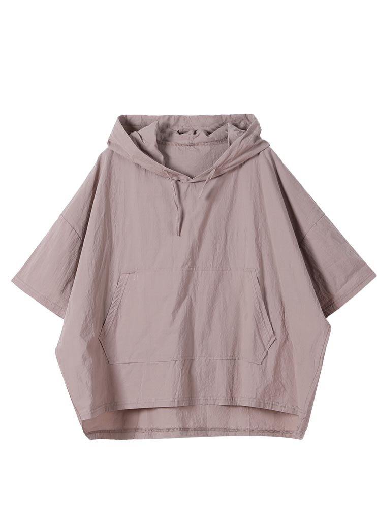 Khaki Low High Design Cotton Summer Shirt