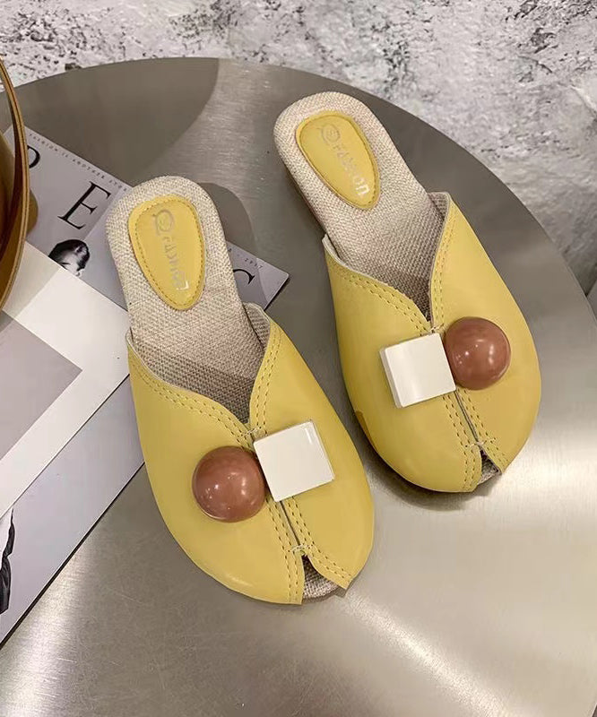 Green Versatile Soft Splicing Slide Sandals