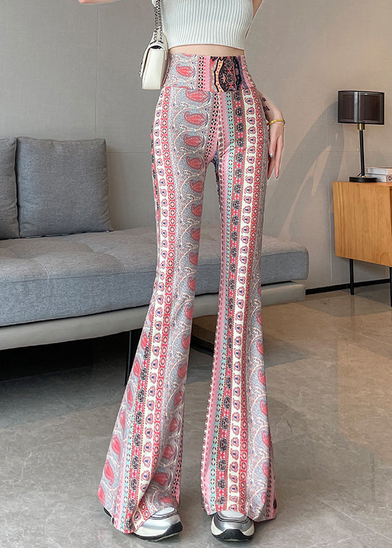 Pink Butt Scrunch Bell Bottom Leggings