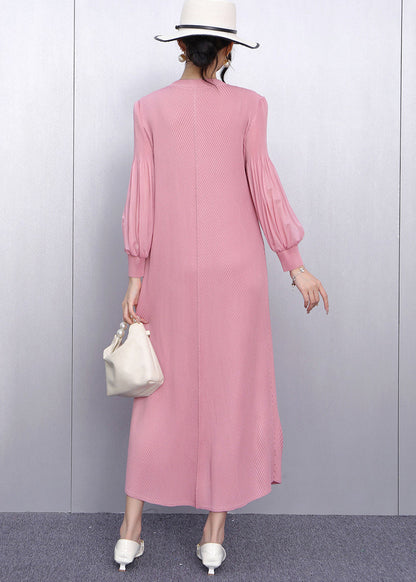 Pink Decorated Chiffon Party Dresses Summer