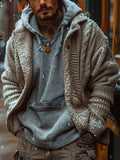 Fairman Island Jacquard Retro Buttons Sweater Cardigan elevenforest