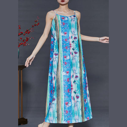 Blue Print Silm Fit Cotton Sundress Summer