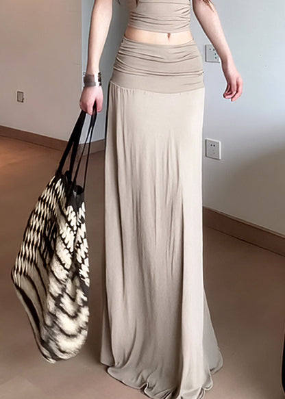 Summer New Draping Pleated Slim Skirt