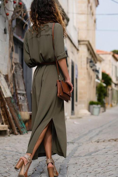KS | Fall novelty long-sleeved dress