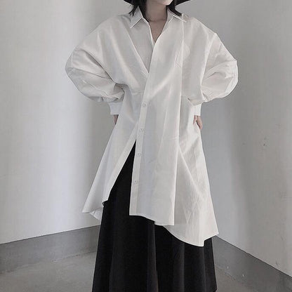 White Tunics for Stand Collar Hollow Out Maxi Spring Dresses