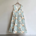 Women's Vintage Magnolia Floral Print Dress artswardrobe