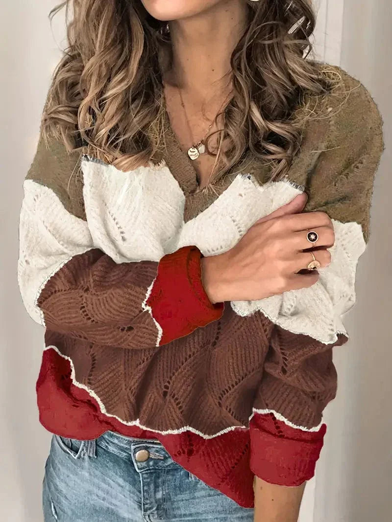 JO | Sweater with V-neck