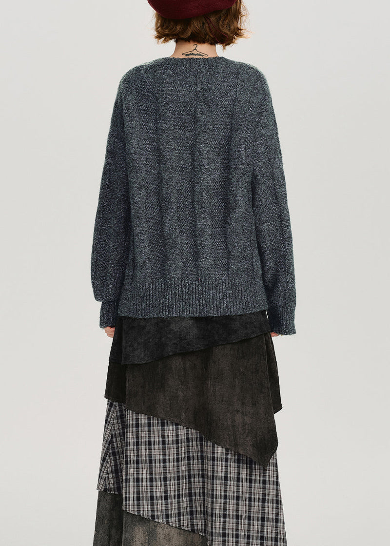 Original Design O-neck Thick Knit Sweaters Spring