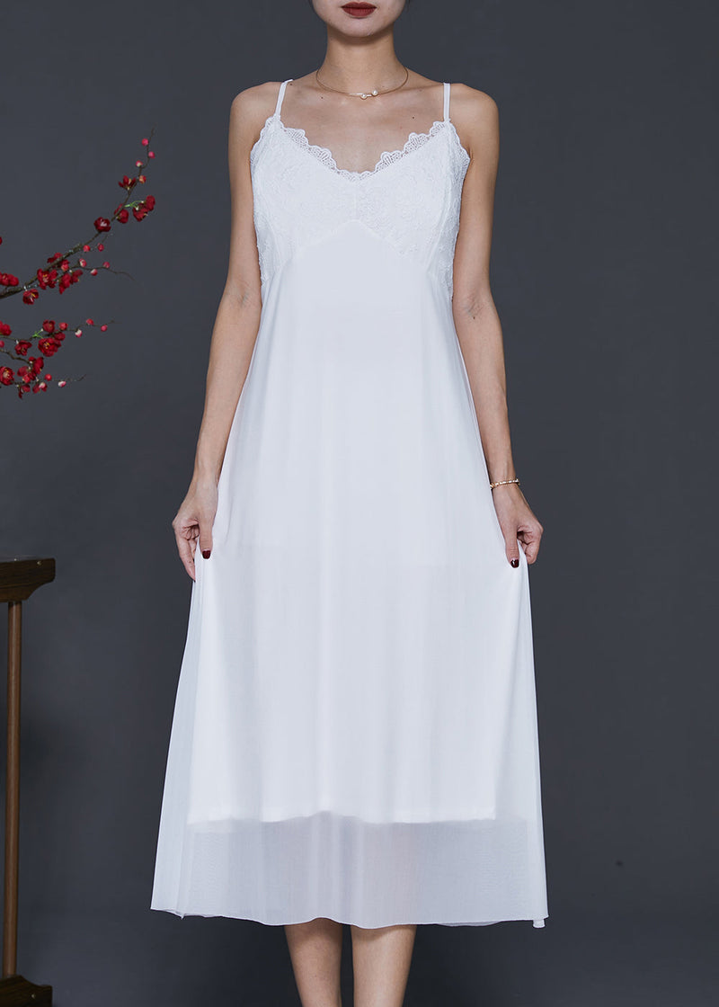 Diy White Bustier Top Chiffon Spaghetti Strap Dress Summer