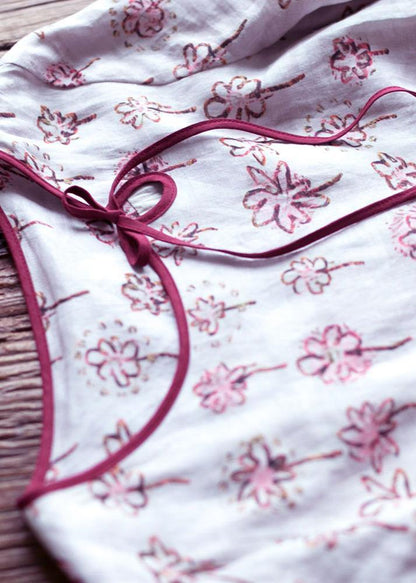Unique O Neck Cinched Spring Quilting Clothes Tunic Robe Dress