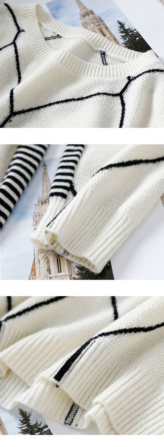 JO | Sweater with contrasting check pattern 2024