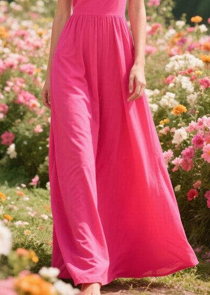 Rose Patchwork Lace Cotton Robe Dresses Summer