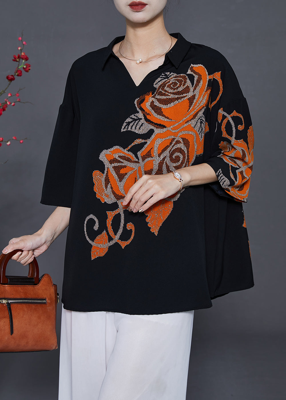 French Black Embroideried Oversized Cotton Tanks Summer