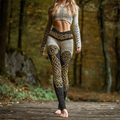 Celtic Knot Totem Art Women's Knit Leggings artswardrobe