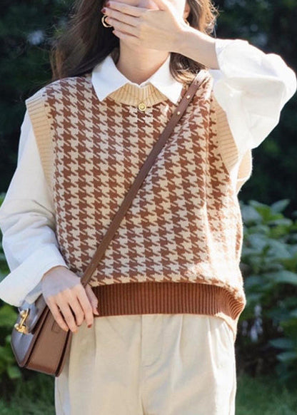 White Shirts and Waistcoat Patchwork Cotton Knit Sets 2 Pieces Fall