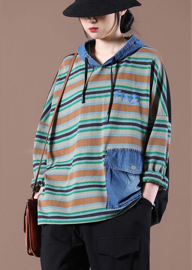 Black on the Back Unique Hooded Fine Autumn Tops