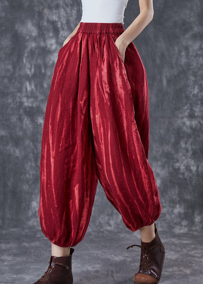Mulberry Oversized Tie Dye Linen Lantern Pants Spring