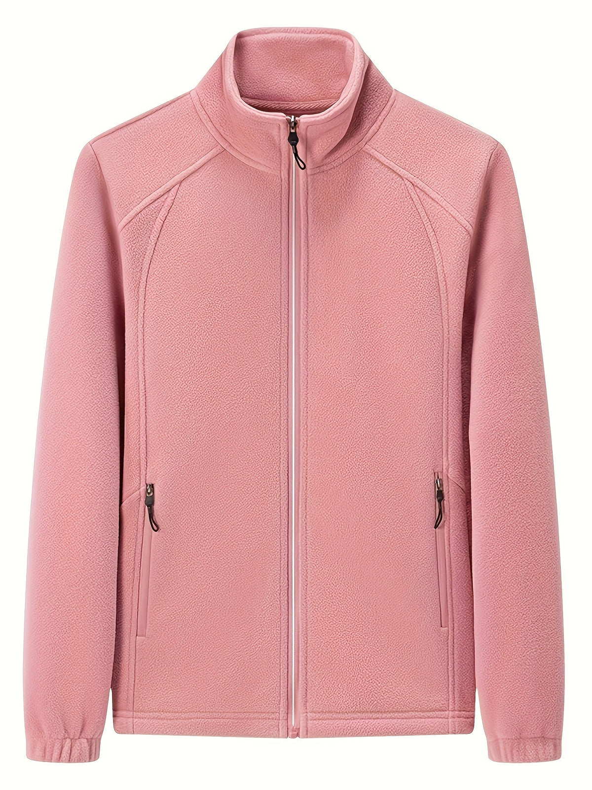 JO | Plush women's outdoor jacket with stand-up collar and long sleeves