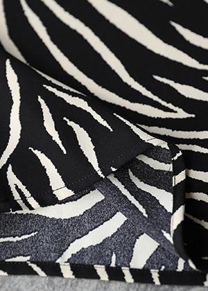 Black Striped Striped Spring Blouses