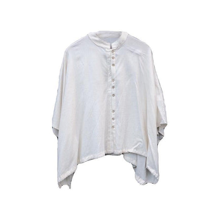 Diy Stand Collar Batwing Sleeve Tops Blouses Tutorials Nude Blouses