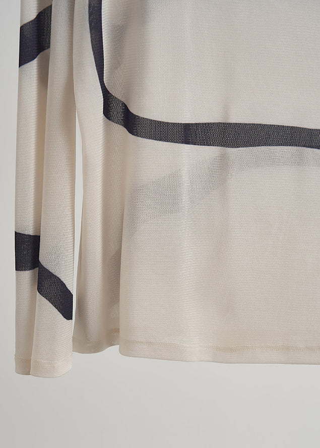Boutique Apricot Striped Chiffon Two Piece Set Clothing Fall
