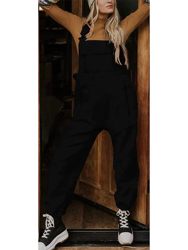 JO | Women's fleece thermal overall with zipped pockets