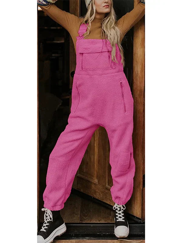 JO | Women's fleece thermal overall with zipped pockets