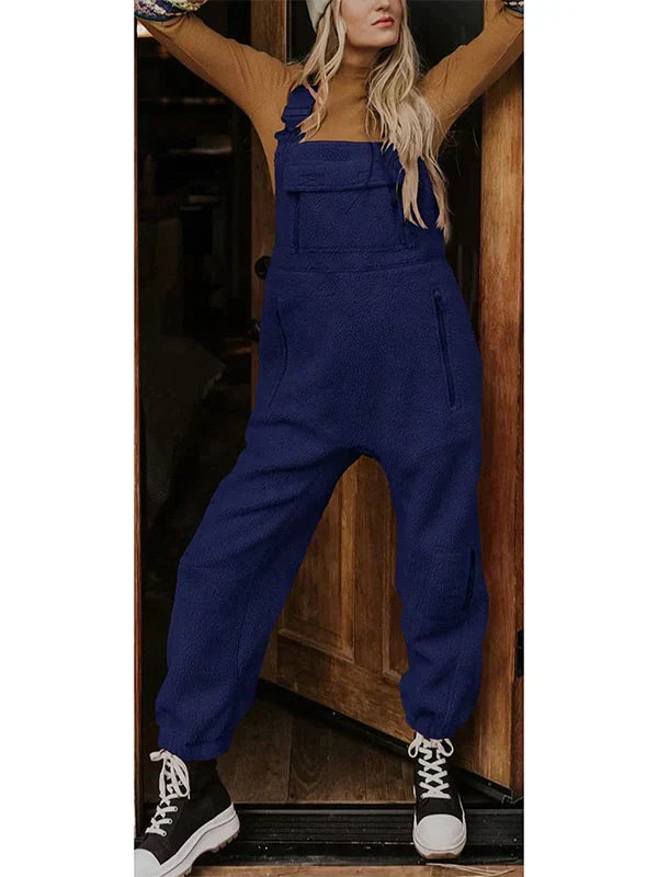 JO | Women's fleece thermal overall with zipped pockets