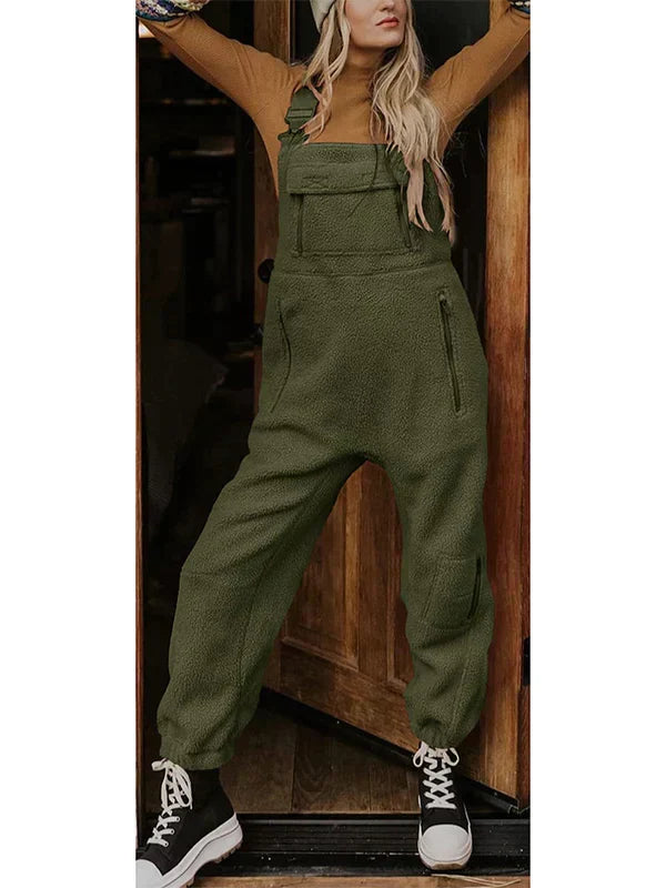 JO | Women's fleece thermal overall with zipped pockets