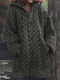 Women's Super Soft Honeycomb Aran Crew Neck Sweater elevenforest