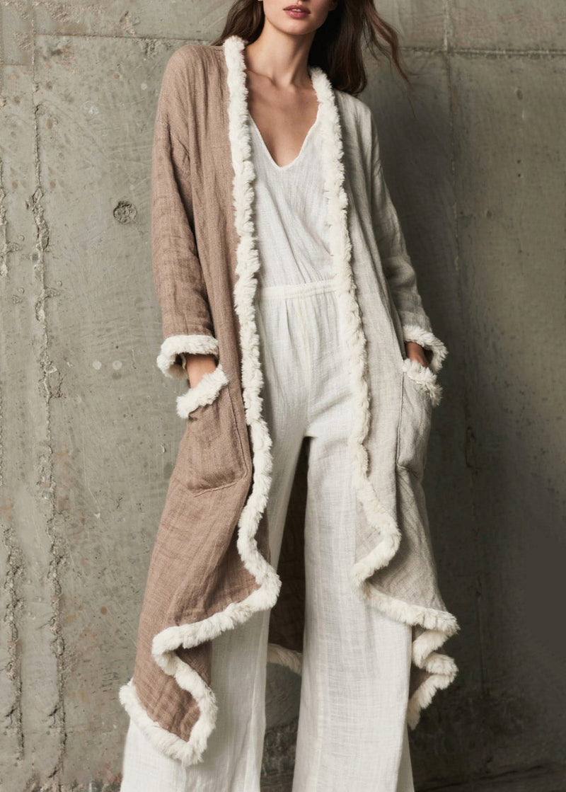 Colorblock Asymmetrical Patchwork Pcokets Cardigan Spring