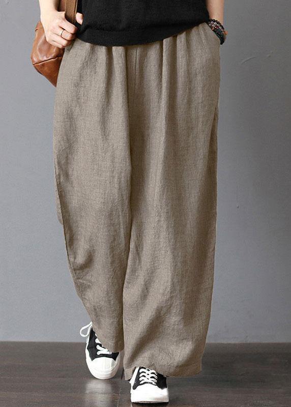 High Elastic Waist Loose Wide Leg Pants