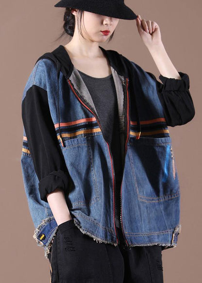 Unique Asymmetrical Design Fine Spring for Woman Black Coat