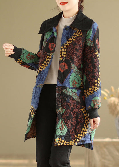 Pockets Thick Warm Fine Cotton Filled Coat Winter