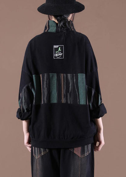 Patchwork Spring Handmade Tunics for Black Tops
