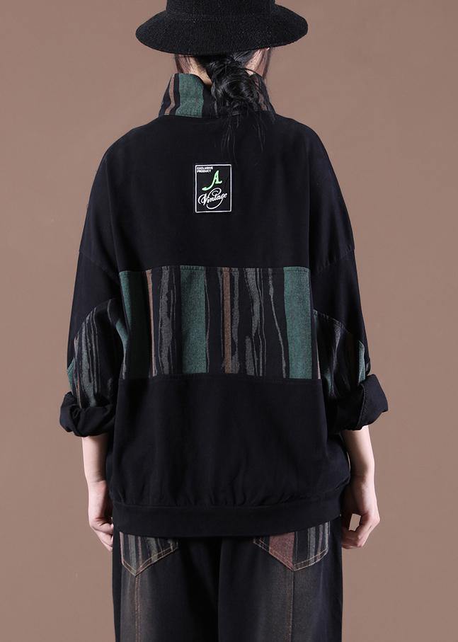 Patchwork Spring Handmade Tunics for Black Tops